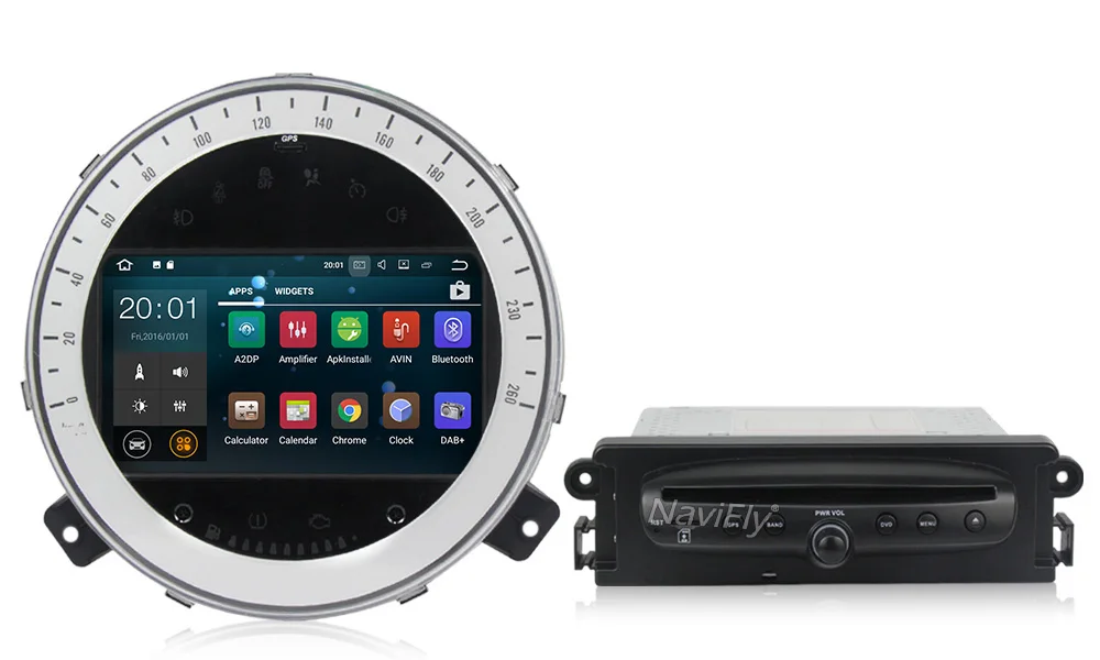Excellent NaviFly 8" Android Car DVD Player radio audio for BMW Mini Cooper After 2006-2013 AutoRadio gps navigation WIFI BT RDS 7