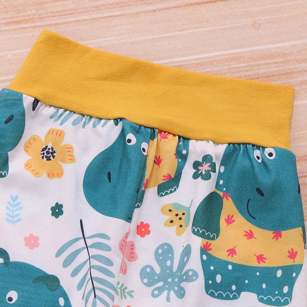 Одежда для девочек с героями мультфильмов; зимний комбинезон с длинными рукавами и бегемотом для маленьких мальчиков и девочек; комплекты со штанами; одежда для маленьких девочек