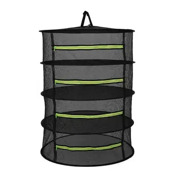 

1pc Multi-Layers Durable Reusable Multifunctional Practical Hanging Drying Net Plant Plant Beans Flower