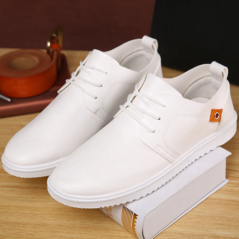 Men Leather Casual Shoes Summer Flat Shoes for Trendy Sneaker Oxfords mens shoes