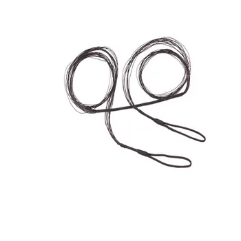 블랙 나비스트링 태클 리커브 나비스트링 내구성 야외 화살 로프, 조절 가능한 양궁 사냥 슈팅 액세서리, 113cm-170cm