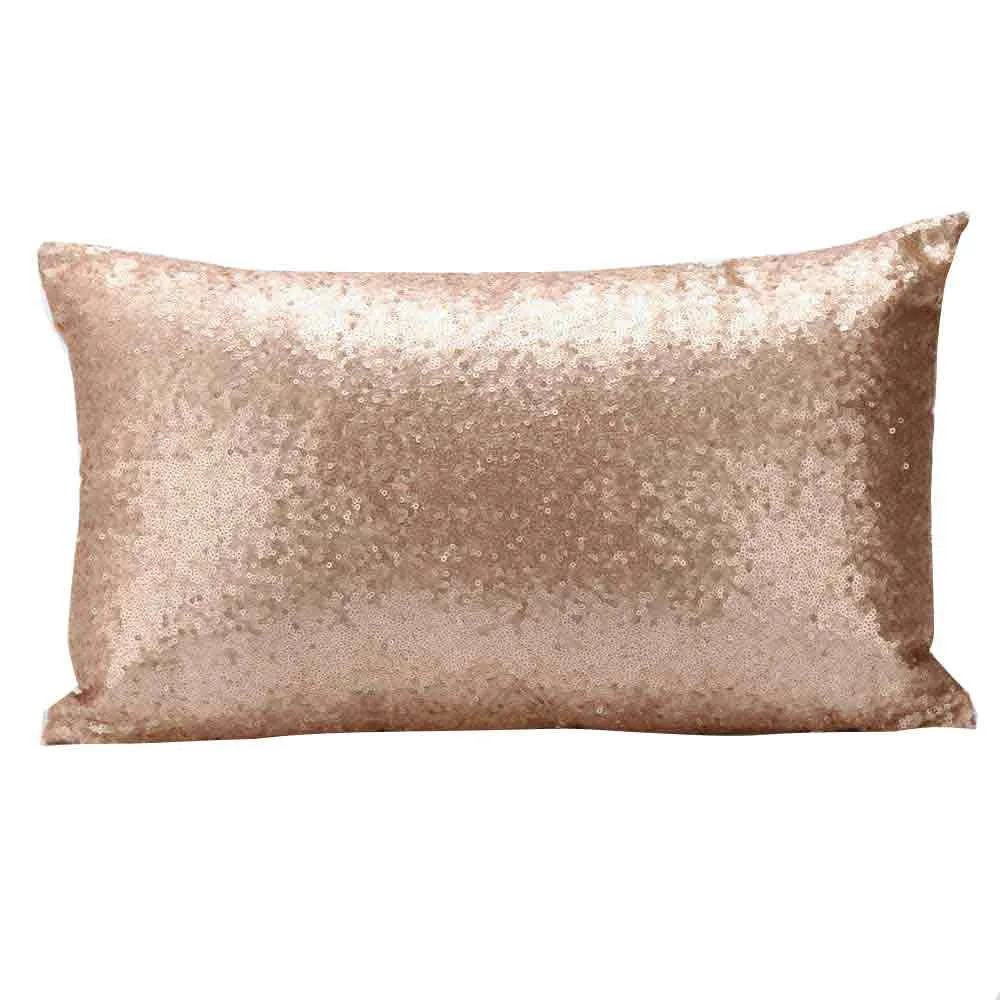 Fashion Sequin Pillowcase Sofa Car Bed Decoration Festival Pillow Cushion 30cm*50cm For Livingroom pillow case Cover