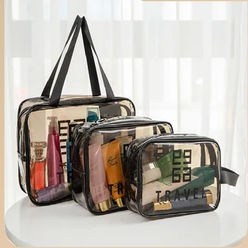 

Wash gargle storage bag waterproof makeup bath bath bag bath bag portable male transparent travel large capacity storage bag