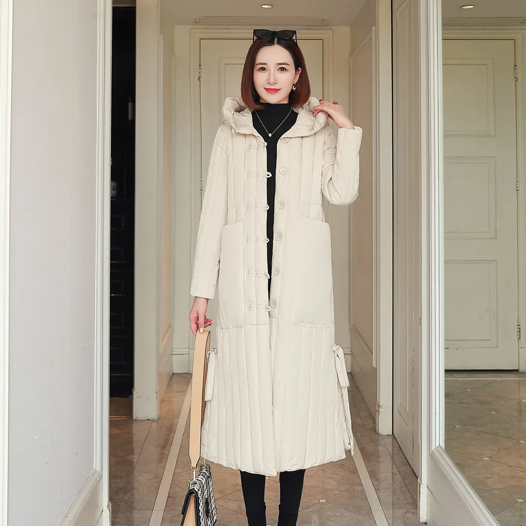 Silm Down Coat Nice Warm Women Winter Hooded Jacket Cotton Padded Warm Thicken Lady Coat Long Coats Parka Womens Jackets