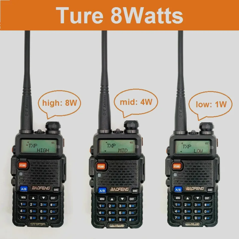 Портативная рация Baofeng UV 5R 8 Вт VHF UHF Ham CB радиостанция портативный двухсторонний