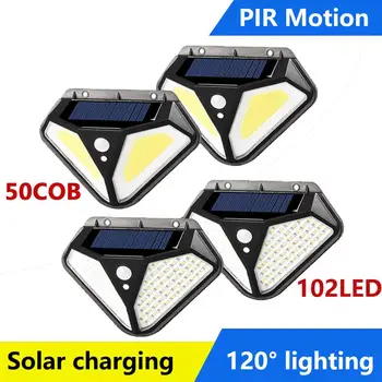 

3 Modes PIR Motion Sensor LED Solar Light IP65 For Outdoor Solar Lamp Power Sunlight Waterproof Garden Decoration Street Lantern
