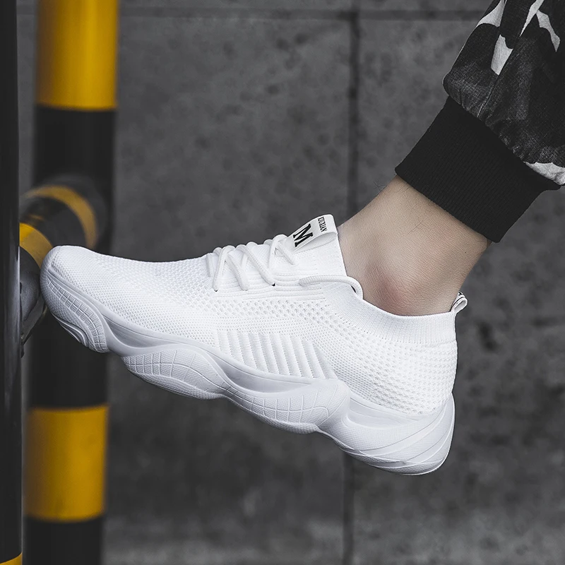 

Unisex Light Casual Shoes Women Mesh Breathable Sneakers Men Fashion Platform Summer Casual Shoes Mujer Non-slip Running Shoes