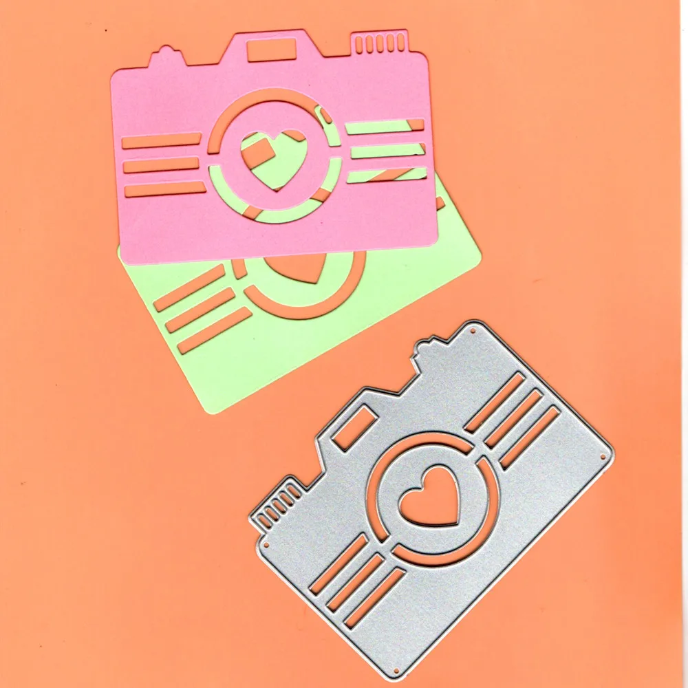 

Lovely Camera Metal Cutting Die Stencil Template for DIY Embossing Paper Photo Album Cards Making Scrapbooking Dies New for 2019