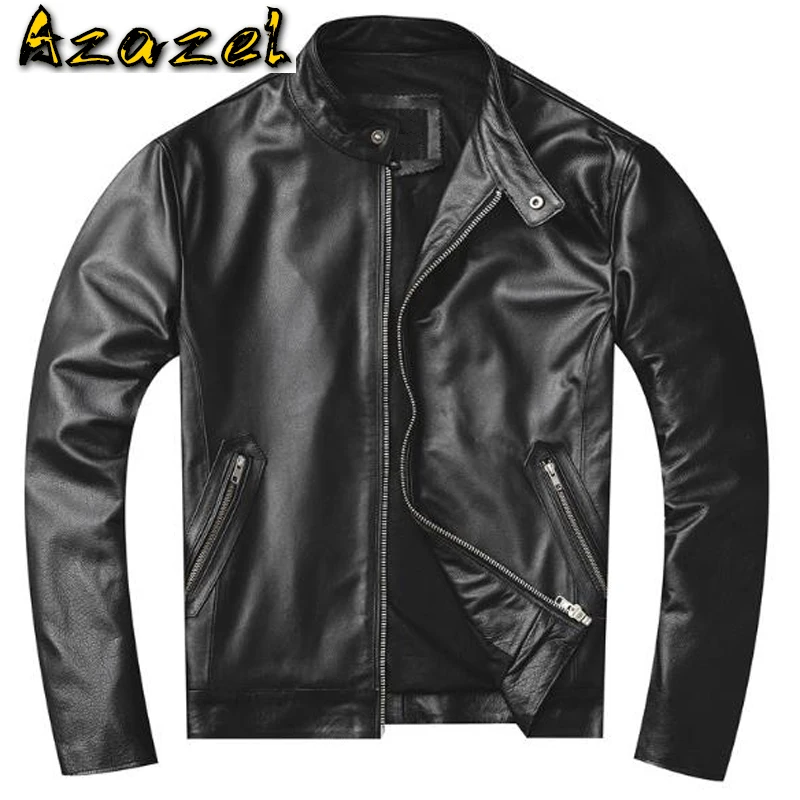 

Name Brand Mens Cow Leather Jackets and Coats European and American Cowhide Uniform Coats Oversized 5XL Vintage Streetwear A976