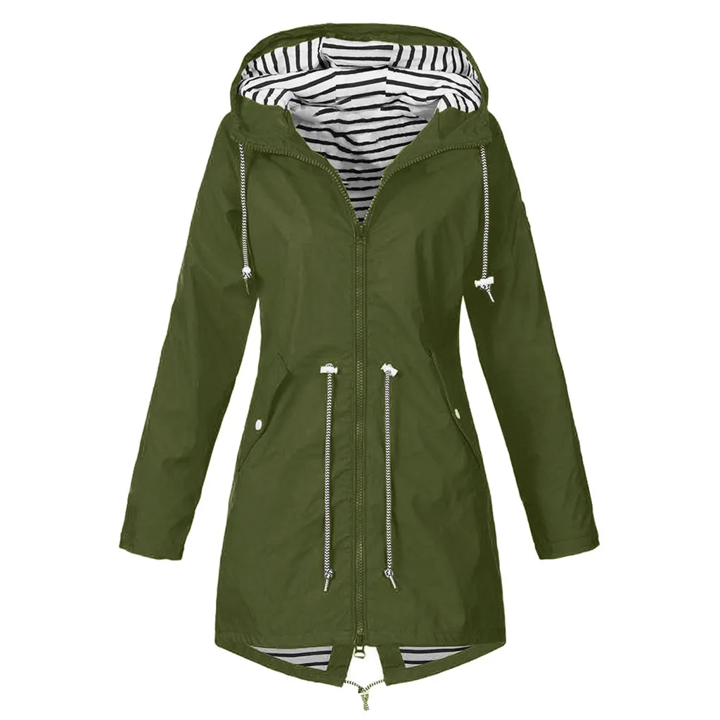 

Jaycosin Autumn Zipper Windbreaker Women Windproof Jacket Outdoor Sport Jackets Women Jacket Windproof Coat Camping Plus Size