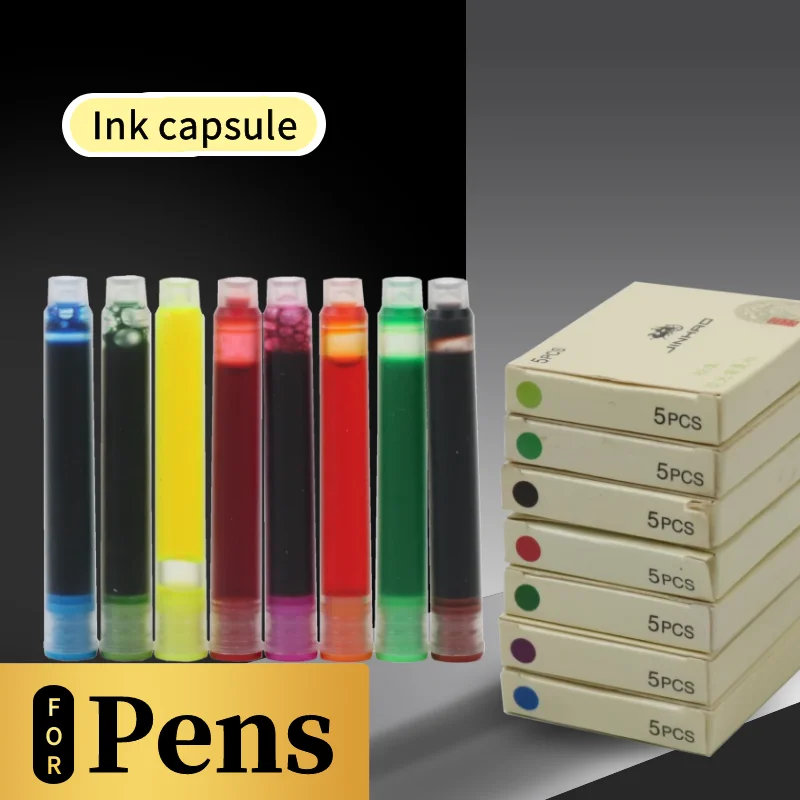 Fountain Pen Ink Cartridge 5pcs/lot 9 Colors