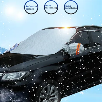 

Magnetic Car Windshield Snow Cover 1PC 190X120CM Winter Ice Frost Guard Sunshade Protector Car Windshield Snow Cover 1119#30