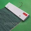 Swatch Header Hanger With Rivets, fabric samples binding holder textile leather material collecting stack book card display hook 6