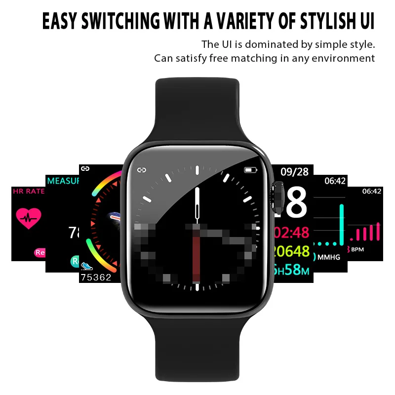 Smart Watch W4 iwo 5 lite IP67 Waterproof Sport Blood Pressure Montre Homme Reloj Inteligente Mujer Message Notification