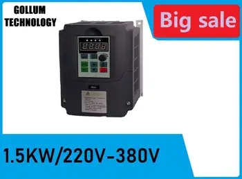 

Frequency converter 1.5kw/2.2kw/4kw/5.5kw/7.5kw/11kw 220-380 single phase 220v household INPUT and three phases 380v output
