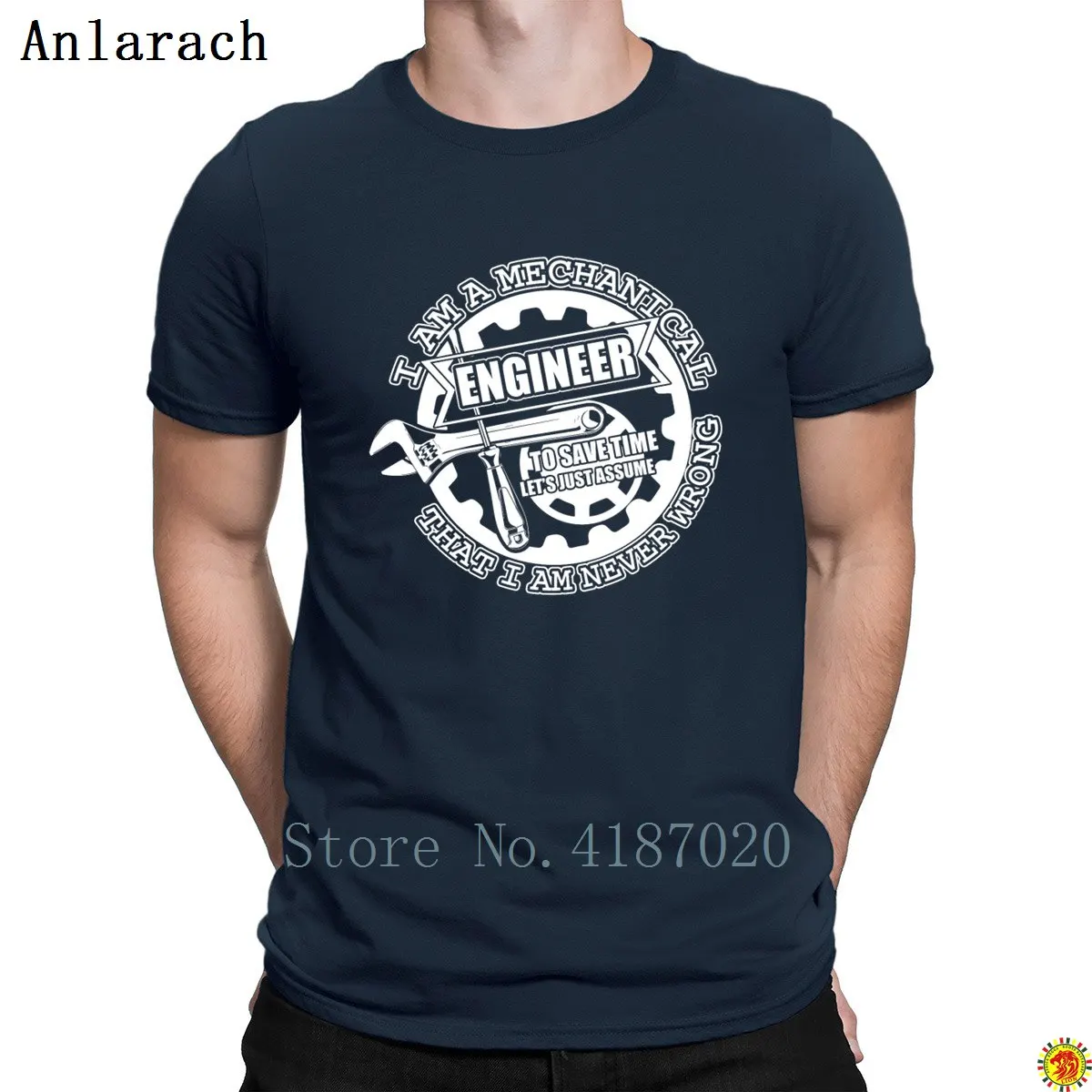 

Mechanical Engineer Never Wrong Tshirt Clever Graphic Summer The New T Shirt For Men Clothes Customized Anlarach Cool