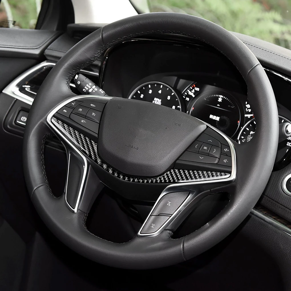 Автомобильная рулевая панель из углеродного волокна, накладка, замена для Cadillac XT5 CT6