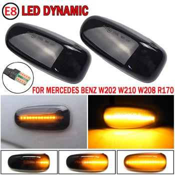 

2pcs LED Dynamic Turn Signal Side Marker Light Sequential Blinker Light For Mercedes Benz W210 W202 W208 R170 Vito W638