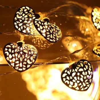 

Wedding Decoration Mariage Love Pendant Light Strings Hanging LED Decorative Lights Remote Control Battery Powered Twinkle Fairy