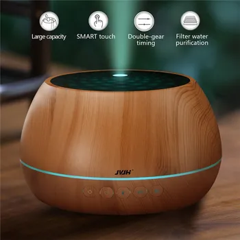 

Air Humidifier Wooden 1000ML Aroma Diffuser Ultrasonic Spray 7 Colors LED Night Light Oil Diffuser USB Rechargeable Device 50