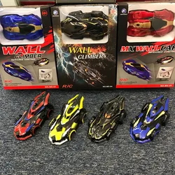 Coche de escalada de pared con control remoto para niños, vehículo eléctrico de carreras antigravedad, máquina antigravedad, acrobacias giratorias 360, juguetes, regalos de navidad