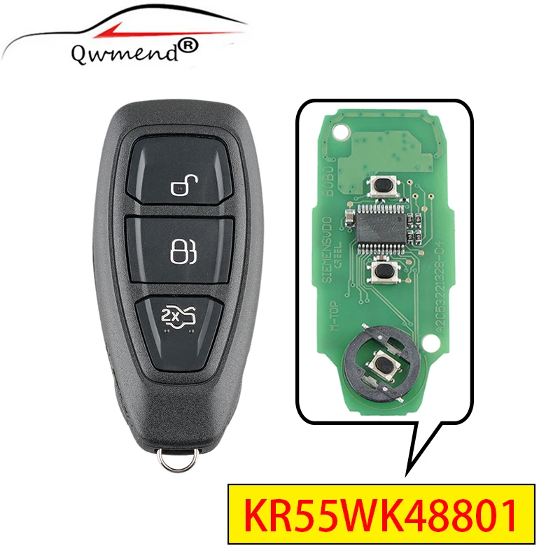 Автомобильный пульт дистанционного управления QWMEND для Ford Focus C-Max Mondeo Kuga Fiesta B-Max 3