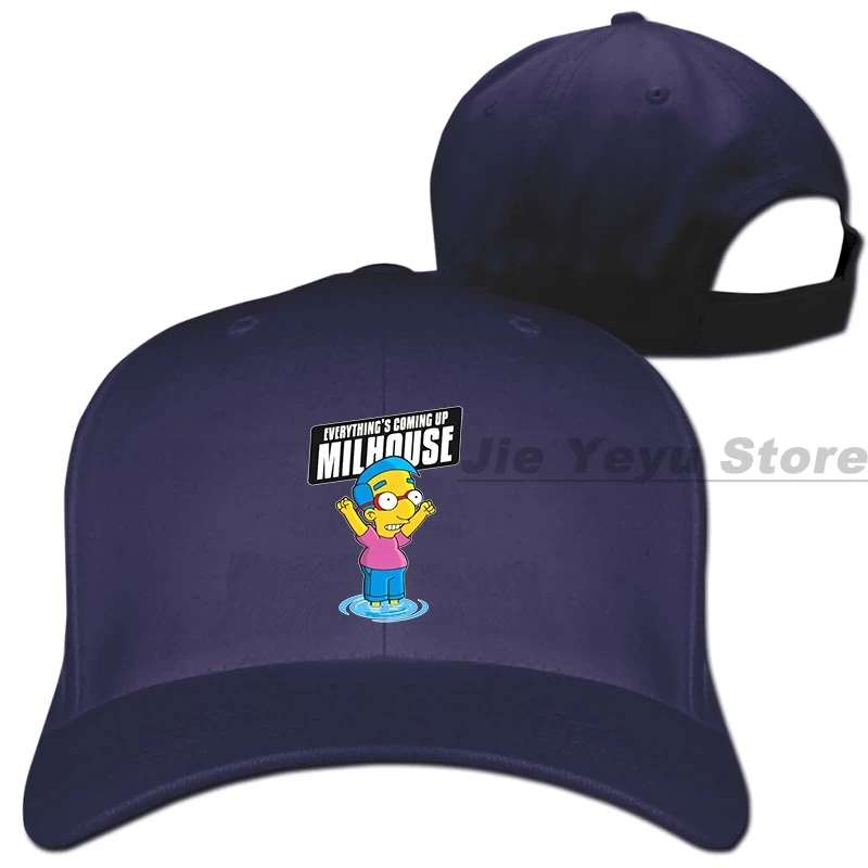 All Going Up Milhouse бейсболка для мужчин и женщин Кепка для водителя грузовика модная Регулируемая Кепка - Цвет: 1-Navy