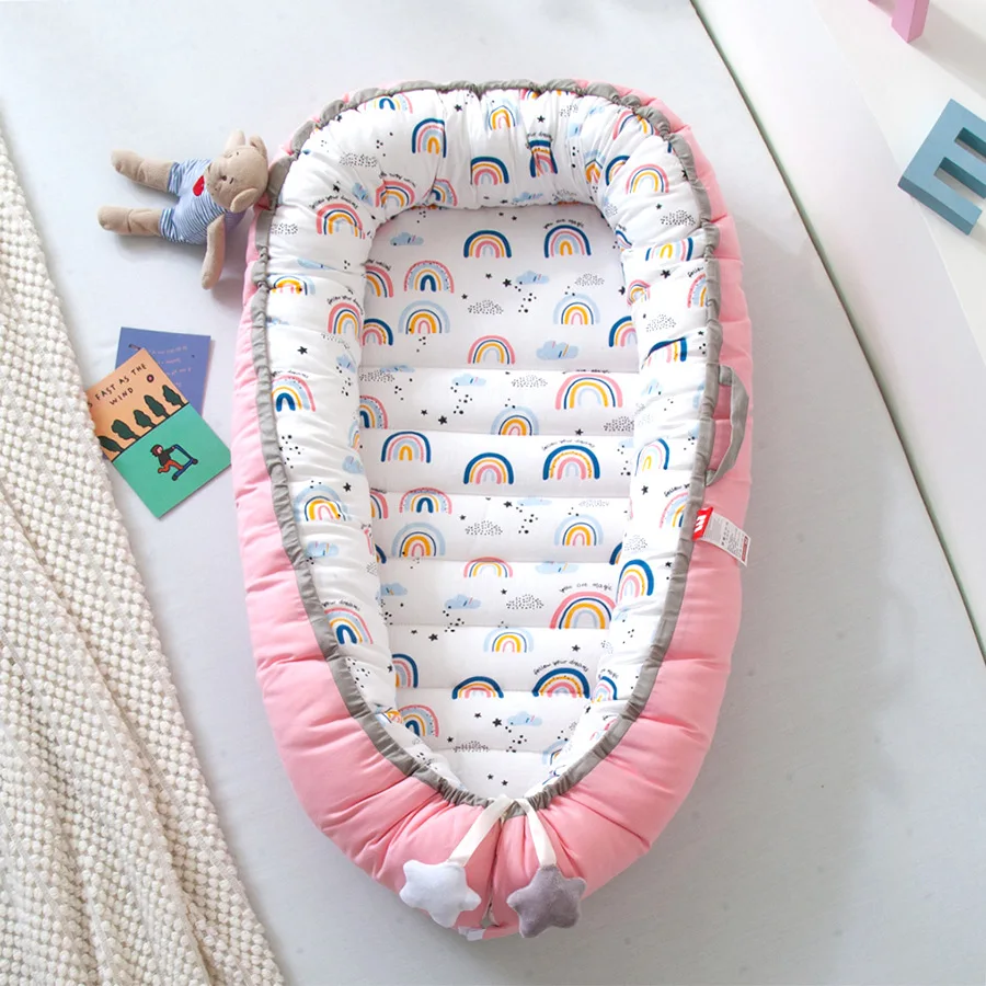 Portabl babi bed Cotton Baby isolation protection Foldable and detachable babi travel bedmosquito net babi bed for newborn 1T