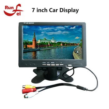 Monitor AV de 7 pulgadas para coche, pantalla portátil, compatible con entrada de vídeo PAL/NTSC, 800x480, TV para coche