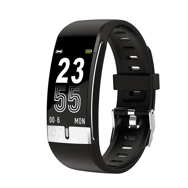 

E66 Sports Smart Watch Waterproof Bracelet for Blood Pressure, ECG + PPG Measurement and Body Temperature Ip68 Men and Women