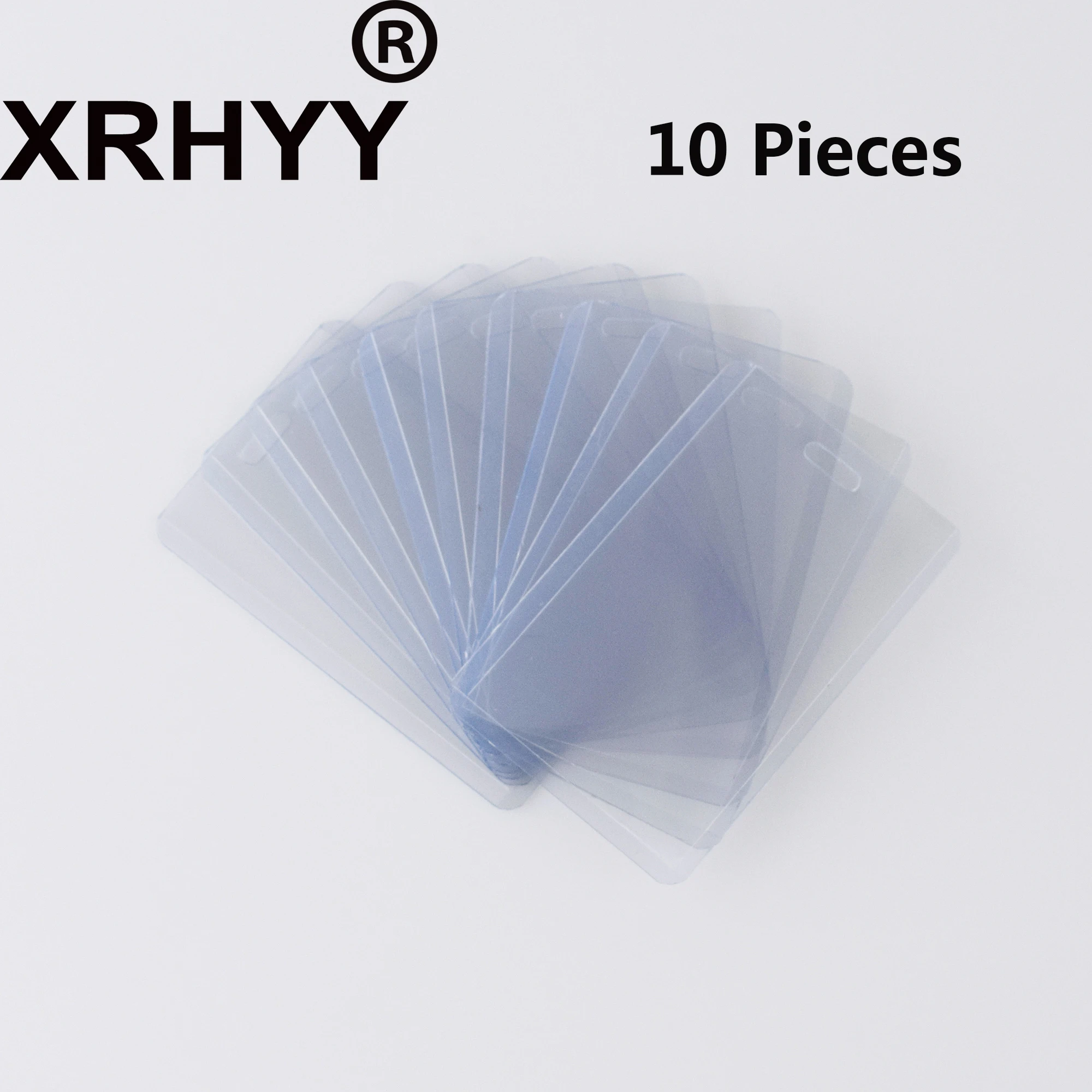 Чехол для карт XRHYY 10 упаковок прозрачный водонепроницаемый из ПВХ|Бейджи и