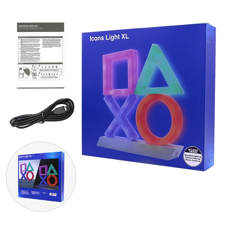 

Sign Voice Control Game Icon Light Acrylic Atmosphere Neon Bar Decor