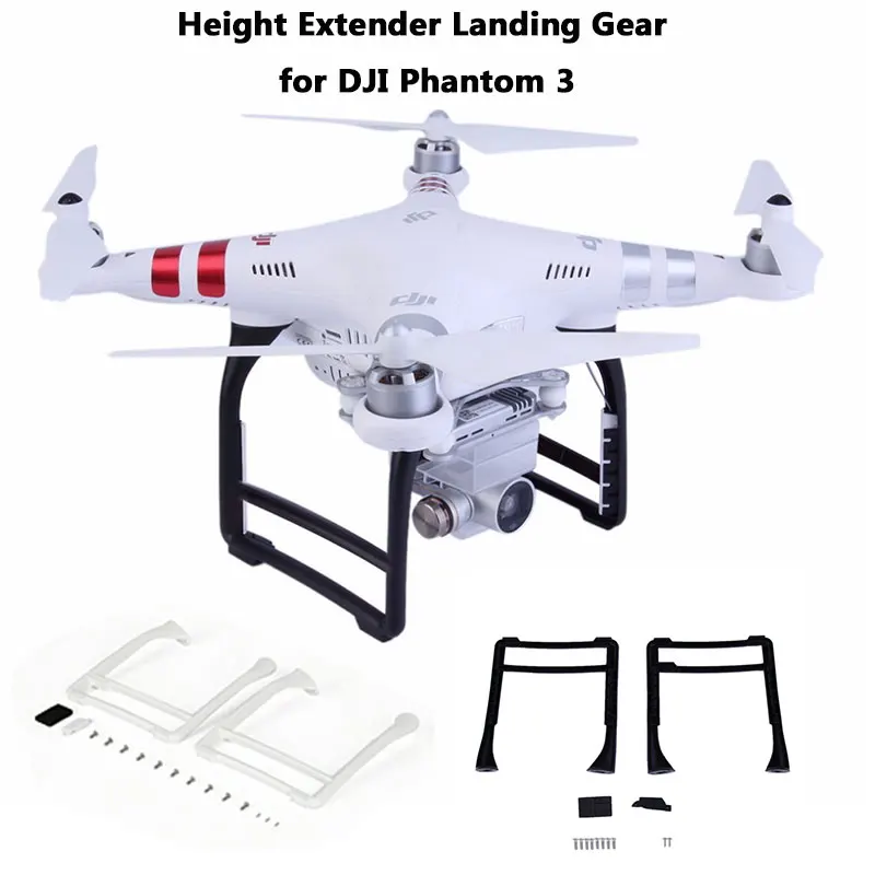 2PCS Height Extender Landing Gear Kits for DJI Phantom 3 Professional Advanced SE Replacement Legs 3A 3P Camera Drone Parts | Электроника