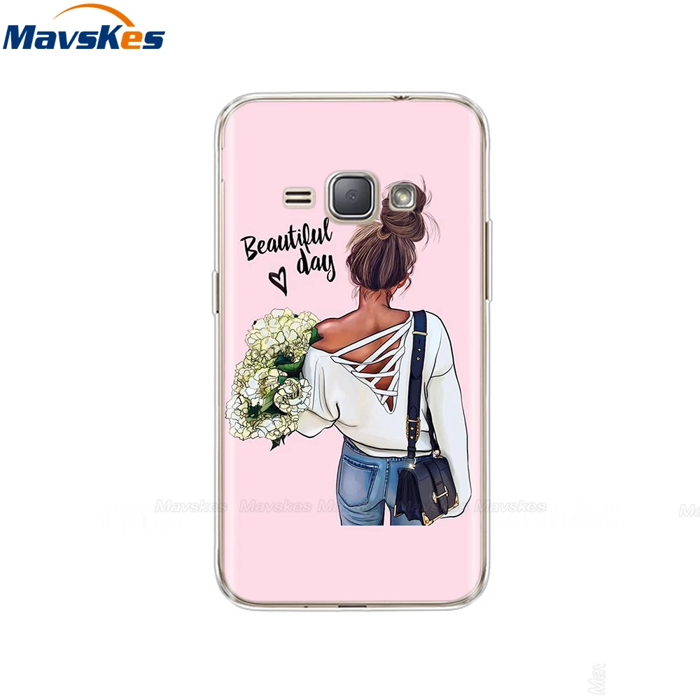 54 Силиконовый чехол для телефона для samsung Galaxy J1 J120 J120F SM-J120F мягкие чехлы из ТПУ на заднюю панель для телефона для samsung J1 6 fundas - Цвет: 54