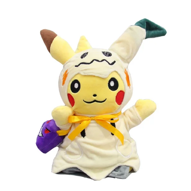 Mimikyu косплей Пикачу плюшевая игрушка чучела кукла аниме мультфильм Хэллоуин носить дьявольский плащ фея Дети отличная коллекция подарок