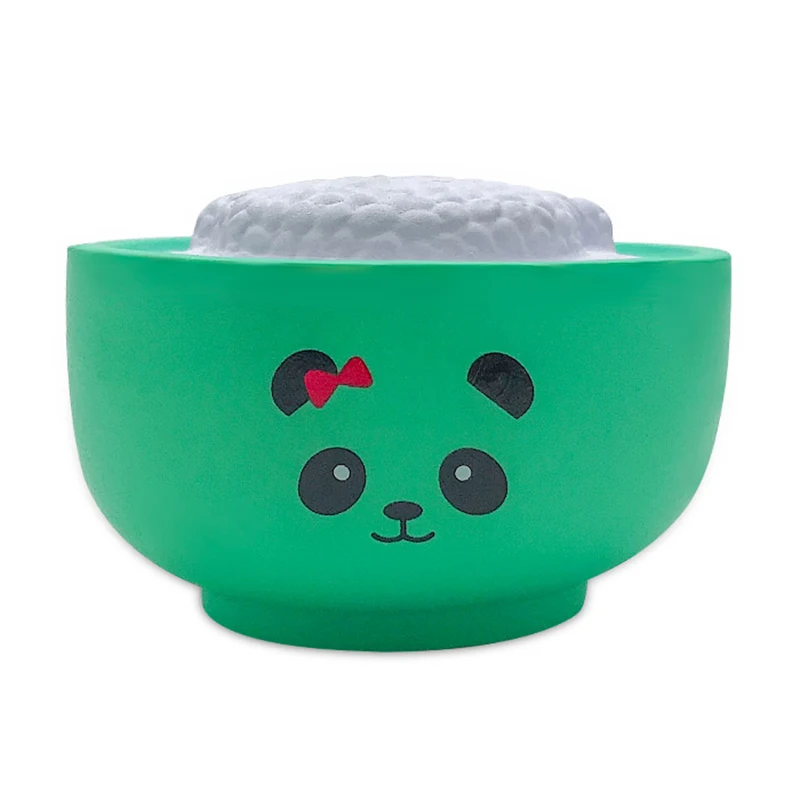 Jumbo Kawaii имитация еды рисовый медведь Сжимаемый хлеб ПУ медленно поднимающийся