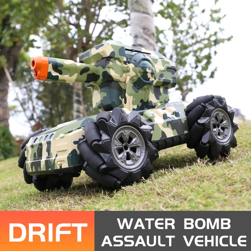 Popular remote control tank can launch water bomb armored car children's toy SUV watch sensor remote control vehicle