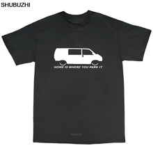 Camiseta de alta calidad para hombres, camiseta de Alemania Car T4, camiseta para campistas Van Transporter Bus Dad Kobi Dub, regalo personalizado con cuello redondo, camiseta sbz8372(China)