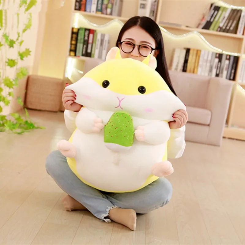 MIAOOWA 1PC 30CM Good Quality Kawaii Hamster With Icecream Plush Doll Stuffed Animal Soft Pillow Toy Kids Baby Brthday Gifts MIAOOWA 1PC 30CM Good Quality Kawaii Hamster With Icecream Plush Doll Stuffed Animal Soft Pillow Toy Kids Baby Brthday Gifts