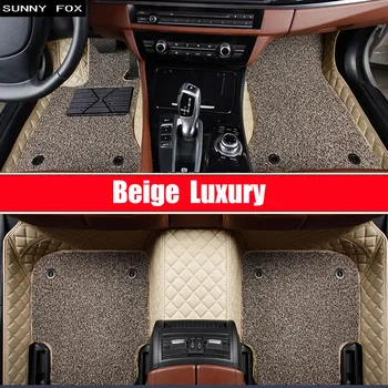 

SUNNY FOX Car floor mats for Nissan Sentra Sylphy Murano Rouge X-trail Altima Versa Tida 5D car styling rugs carpet liners