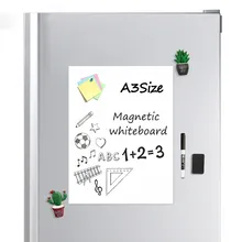 Магнитная доска для записей на холодильник, стикер A3 размера, магнитная сухая салфетка на холодильник, еженедельно для планирования расписания, чтобы сделать список сообщений, доска для заметок