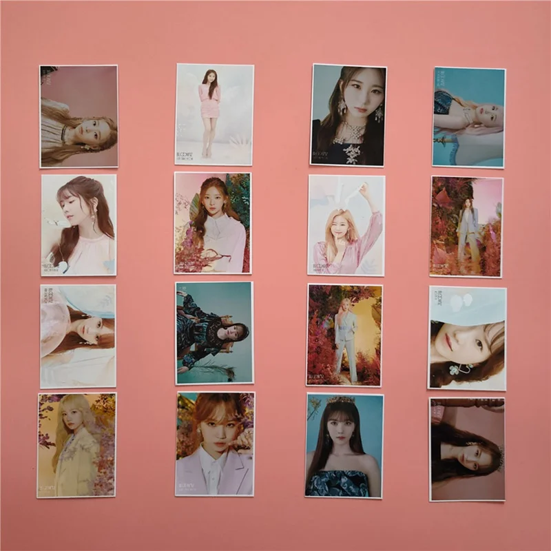 16 шт./компл. KPOP IZONE девушки команда альбом Блум из фото карты ПВХ карты самодельные ломо карты фотокарты