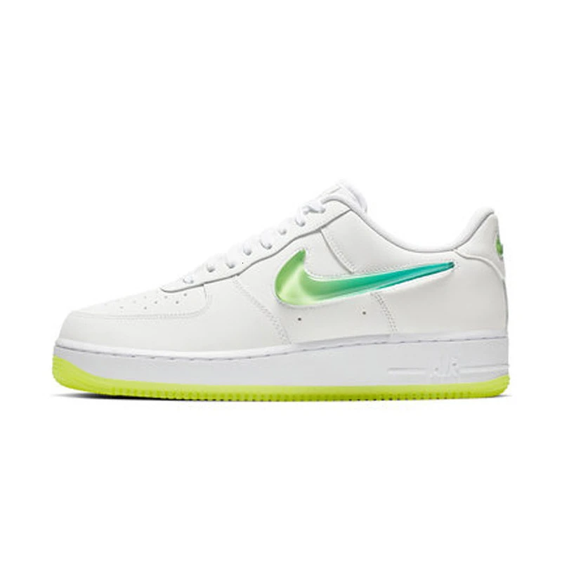 AT4143-100 Оригинальные мужские кроссовки для скейтбординга от Nike Air Force 1, удобные кожаные спортивные кроссовки AF1, Новое поступление, CJ2826-178 - Цвет: AT4143-100