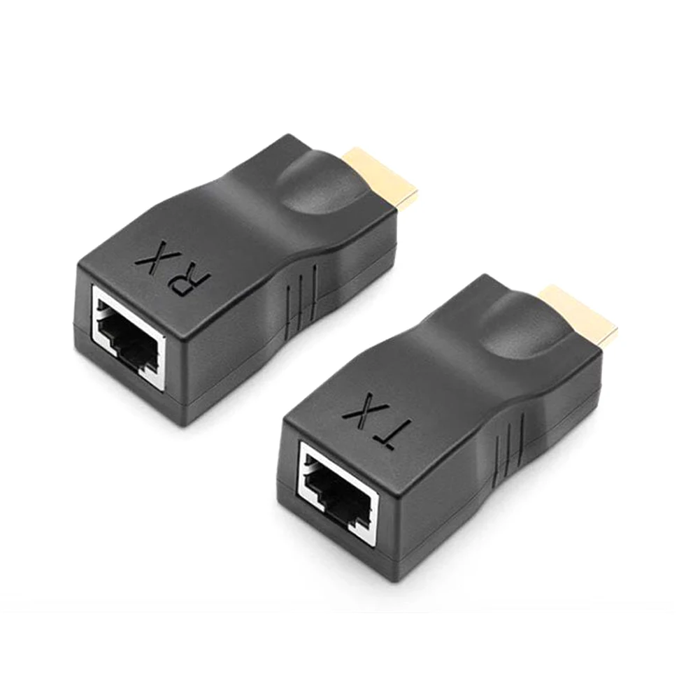 2  RJ45 4K HDMI ȣȯ Ȯ ִ 30m CAT5e Cat6 Ʈũ ̴ LAN, HDTV HDPC DVD PS3 STB 