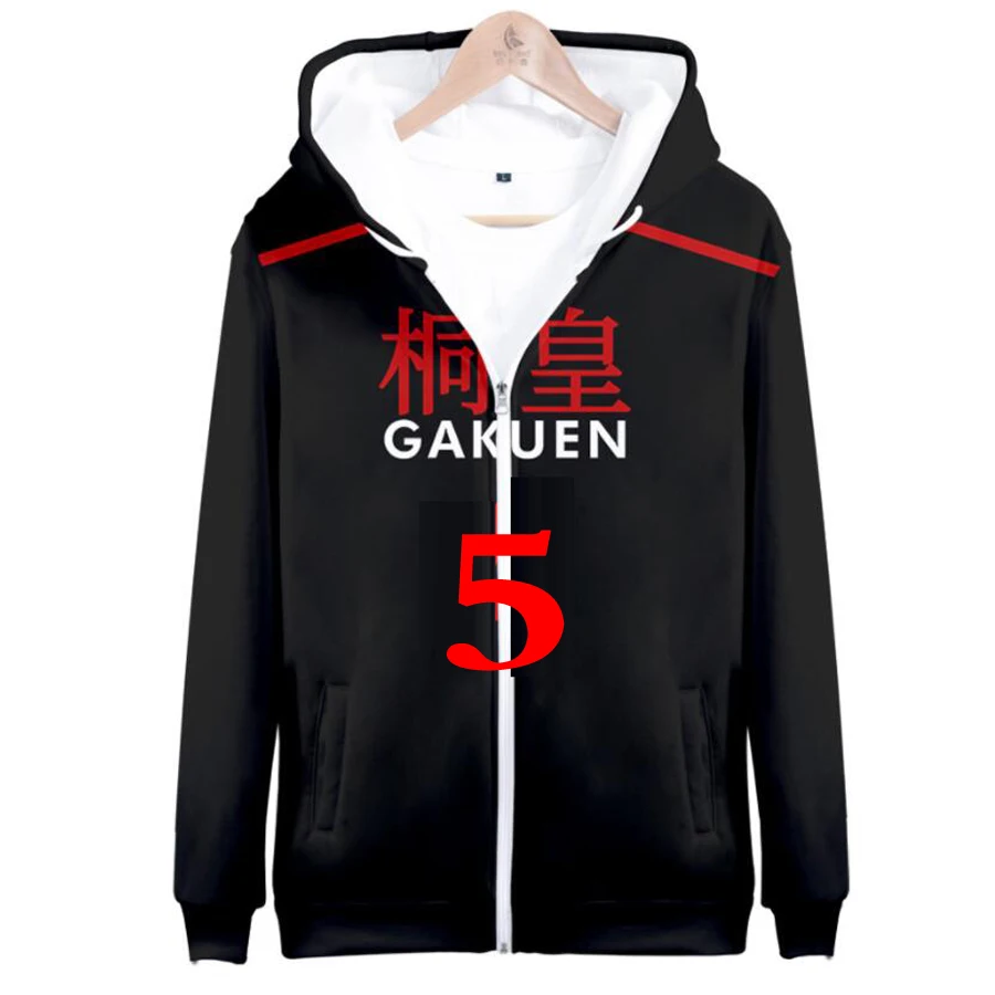 Аниме Kuroko No Basuke/корзина Косплей куртка GAKUEN старшая школа Aomine Daiki 3D печать смешная