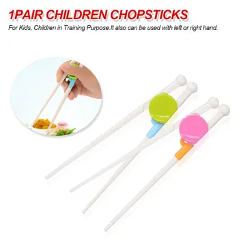 

1 Pair Chopsticks for Sushi Baby Kids Cartoon Food Sticks Easy Use Fun Learning Training Helper Dishes Dinner Game Kitchen tools
