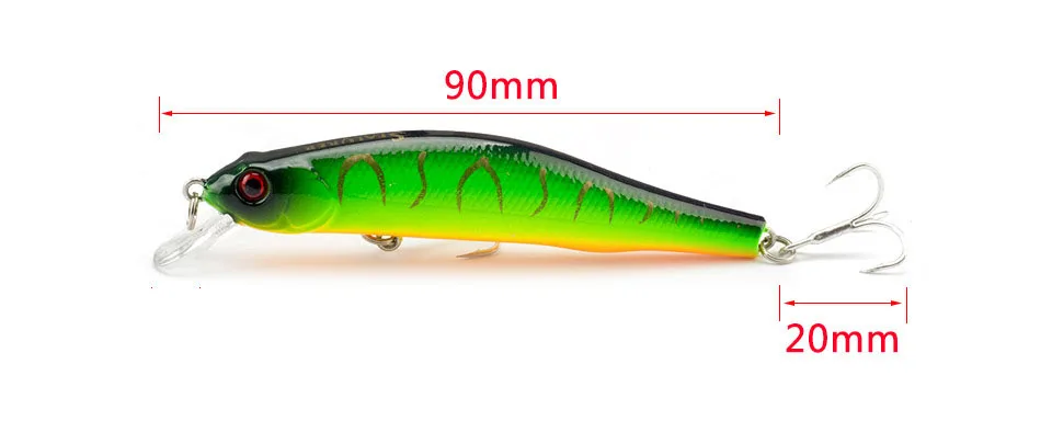 Sealurer в коробке рыболовные приманки гольян высокое качество снасти 90 мм 8,5 г воблеры кренкбейт с 6# крючки 3D глаза