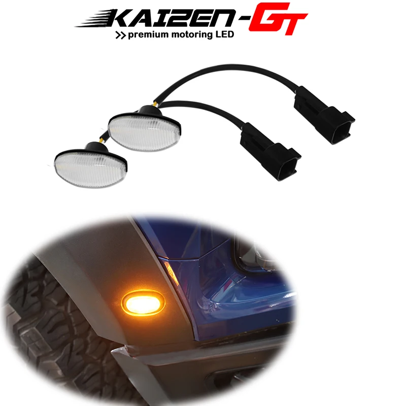 Прозрачная линза 12 SMD Янтарный светодиодный передний боковой маркер ходовые огни