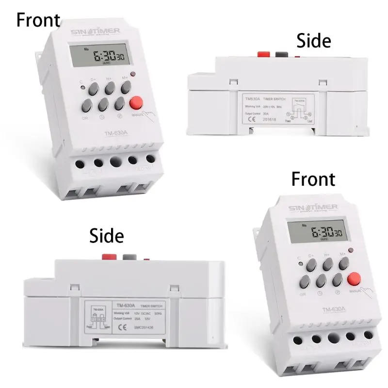 

12V DC 7 Days Weekly Digital Programmable 24hrs Mini Timer Switch Relay Control for tools