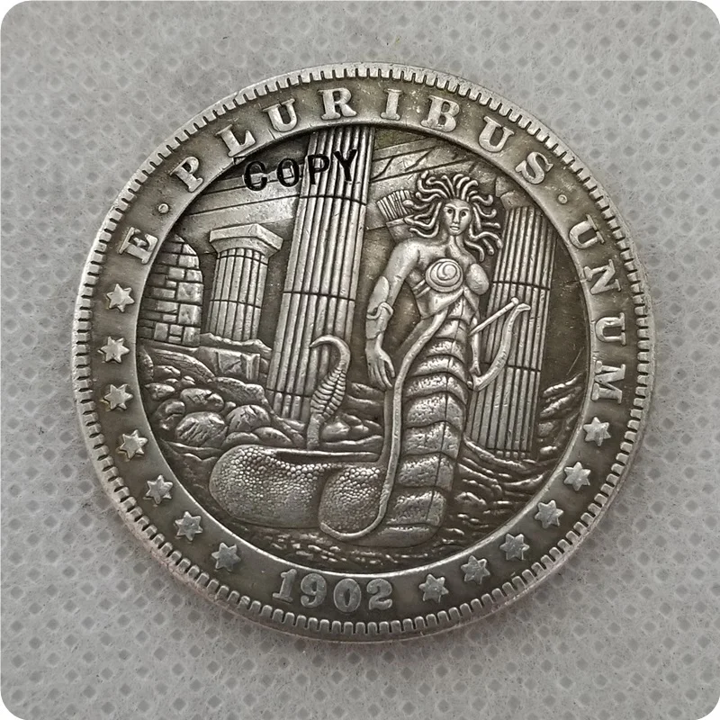 Type #21_Hobo Nickel Coin 1902-P Morgan Dollar COPY COINS-replica commemorative coins | Дом и сад